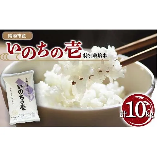 【金賞受賞農家】 令和7年産 特別栽培米 いのちの壱 計10kg (5kg×2袋) 『あおきライスファーム』 山形南陽産 米 白米 精米 ご飯 農家直送 山形県 南陽市 [2403]