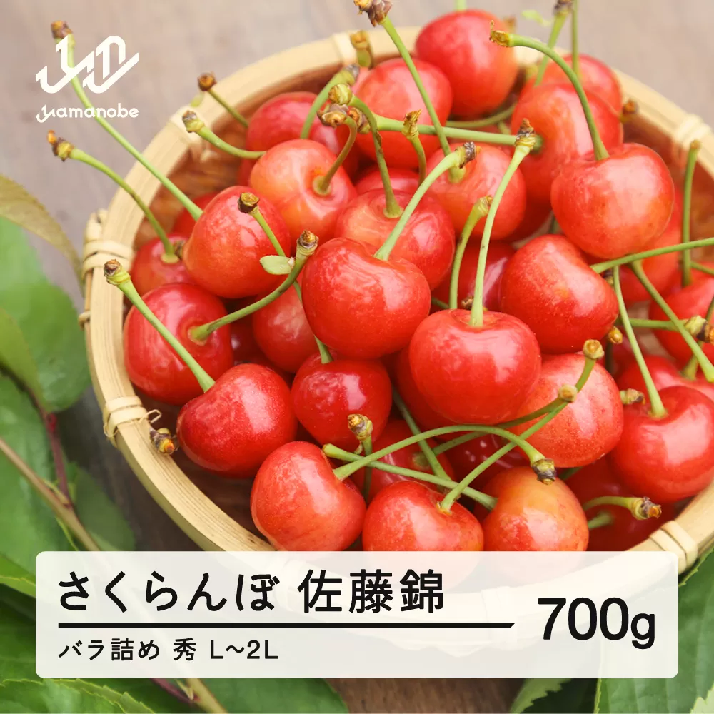 ≪先行予約≫ 2026年 山形県産 さくらんぼ 佐藤錦 バラ詰め 700g 秀 L〜2L混合 2026年6月中旬頃から順次発送 サクランボ フルーツ くだもの 果物 F21A-433