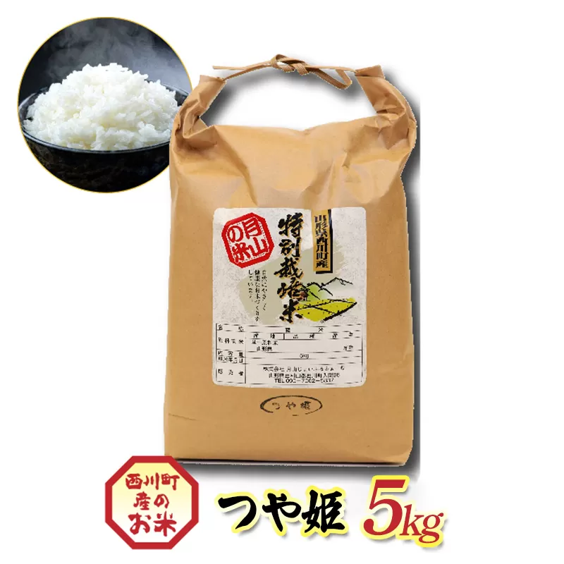 FYN6-551 令和7年度 山形県西川町産 つや姫 5kg 精米 白米 ブランド米 米 ご飯 ごはん 自宅用 家庭用