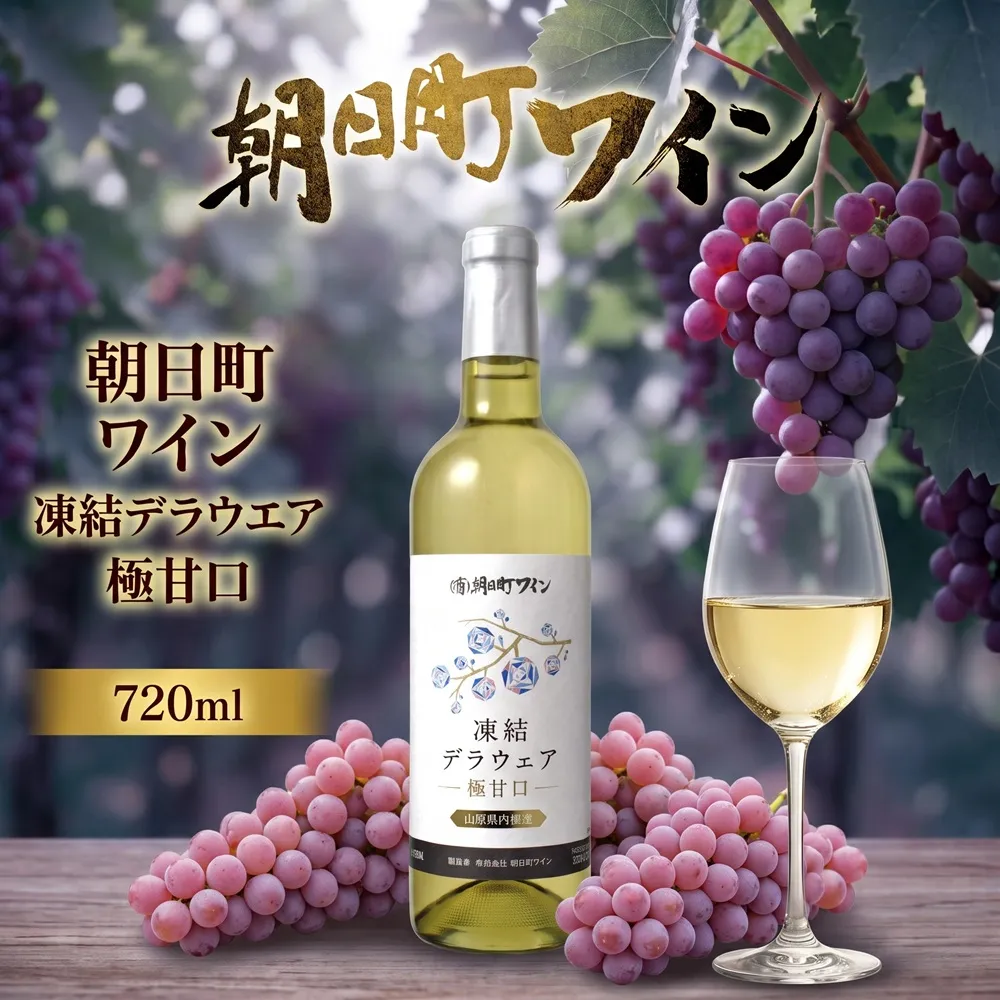 朝日町 ワイン 凍結デラウエア 極甘口 720ml 朝日町ワイン ワイナリー 山形県 山形 山形県内限定