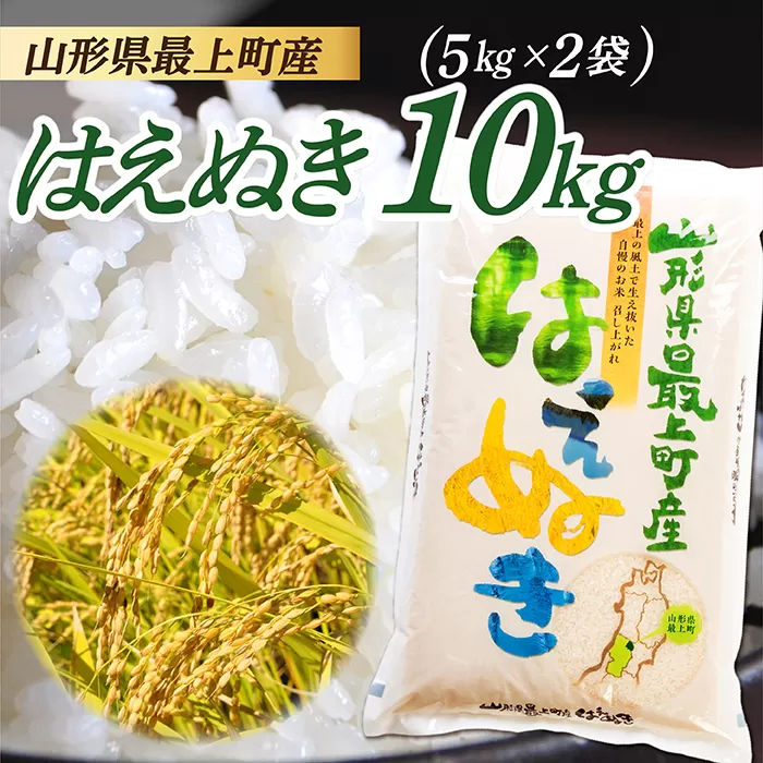 【令和7年産】山形県産 はえぬき 10? (5kg×2袋)