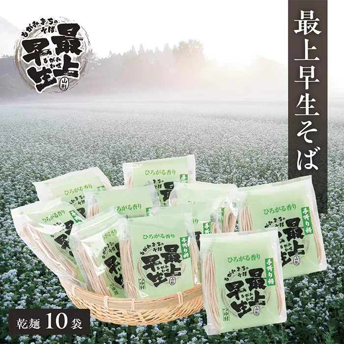 最上早生そば乾麺10袋セット