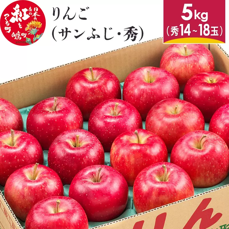 りんご （サンふじ・秀） 5kg 山形県産 フルーツ 果物 【2025年11月下旬-12月上旬発送予定】