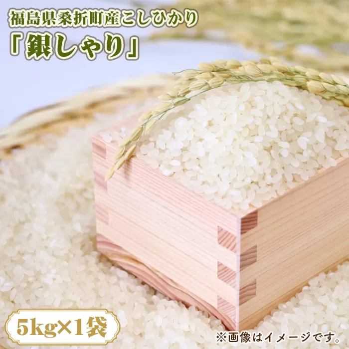 福島県桑折町産こしひかり「銀しゃり」　5kg No.254