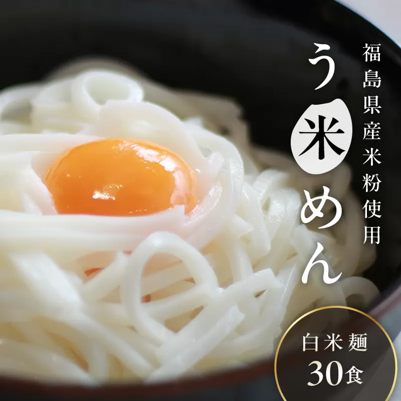 たくさん食べれる グルテンフリー 米粉で作った麺「う米めん」30食入り 低糖質 糖質オフ ヘルシー 米粉 F21T-243