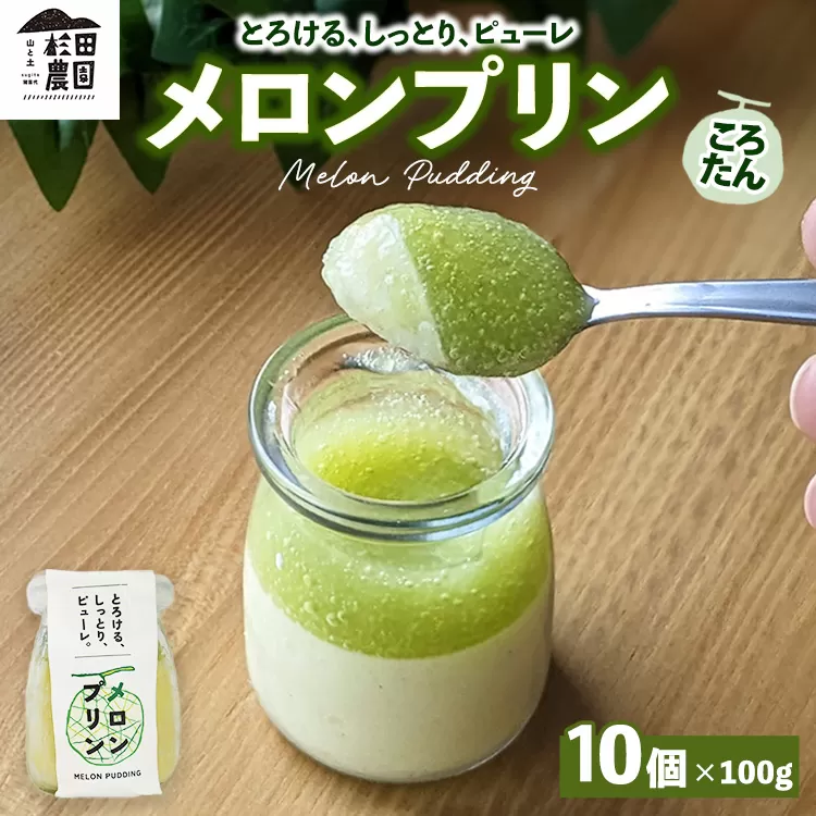 ころたん メロン プリン 10個入 ｜ 冷凍 洋菓子 冷凍 スイーツ デザート お菓子 ※沖縄・離島への配送不可