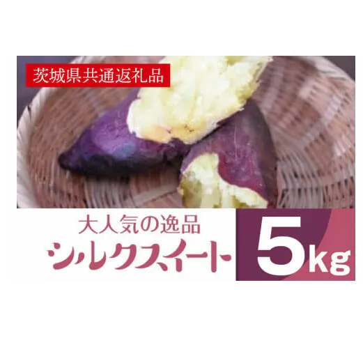 上品な甘みさつまいも シルクスイート5kg（茨城県共通返礼品・行方市産）(AK103)