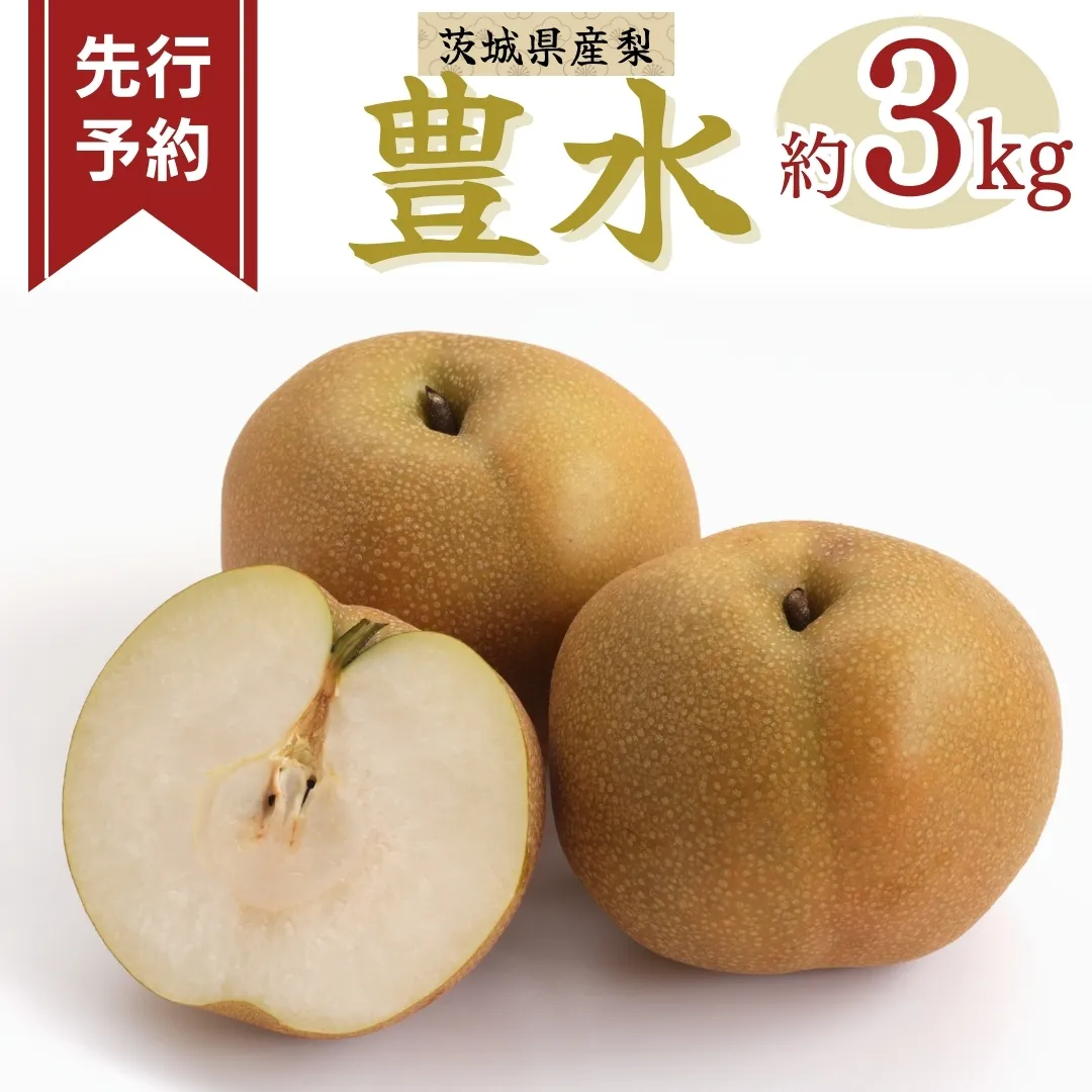《 先行予約 》豊水 6～12玉 (約3kg ) 【 2026年8月下旬発送開始】 フルーツ 果物 なし ナシ 旬 新鮮 旬 期間限定 甘い 国産