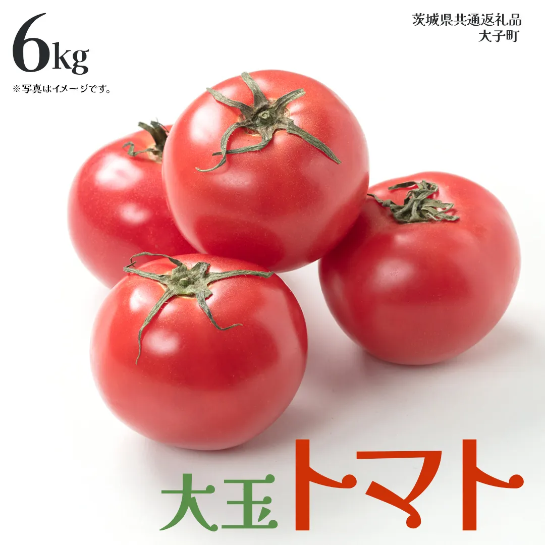 大玉 トマト 6kg (茨城県共通返礼品：大子町) 野菜 フルーツ 旬 季節限定 期間限定