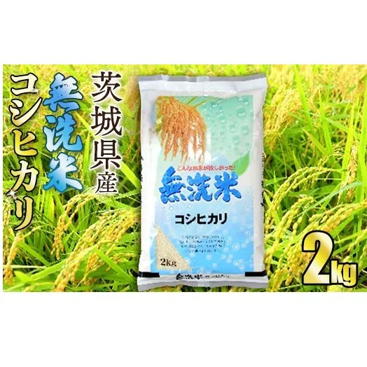 【無洗米】令和7年産茨城コシヒカリ 2kg