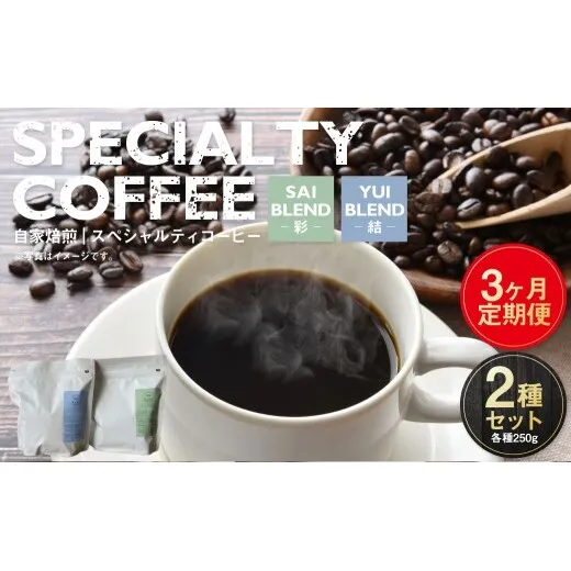 【定期便3ヶ月】自家焙煎スペシャルティコーヒー豆 250g×2種 | コーヒー豆 自家焙煎スペシャルティコーヒー ギフト 詰め合わせ