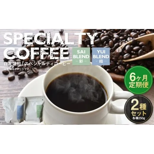 【定期便6ヶ月】自家焙煎スペシャルティコーヒー豆 250g×2種 | コーヒー豆 自家焙煎スペシャルティコーヒー ギフト 詰め合わせ