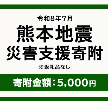 令和8年7月 熊本地方地震 災害支援寄附【災害応援寄附金】 (寄附金額：5,000円)【返礼品なし】※被災地のため、赤い羽根の共同募金会に当災害の支援金としてお預けします｜ 地震 災害 復興 支援 寄附 寄付