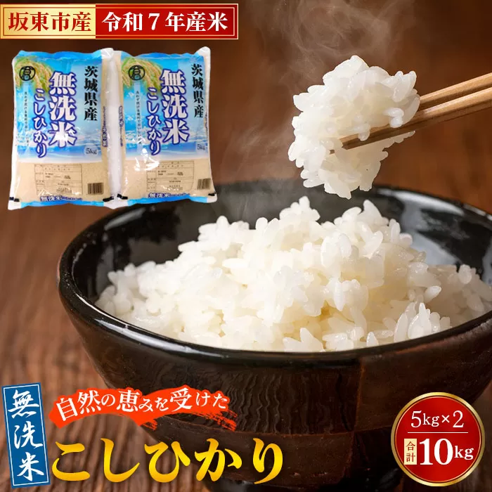 No.428 令和7年産　無洗米こしひかり10kg【坂東市産】