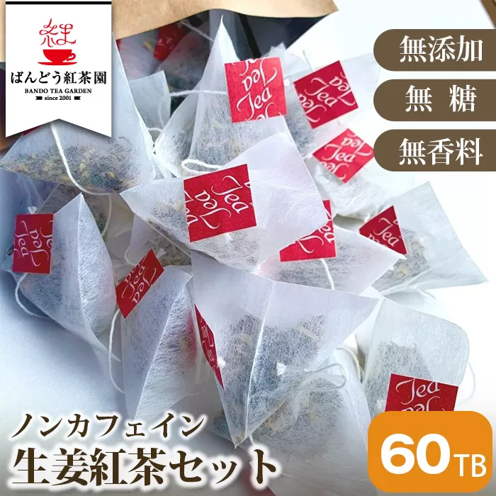 No.049 【60TB】ノンカフェイン生姜紅茶セット  無添加・無糖・無香料
