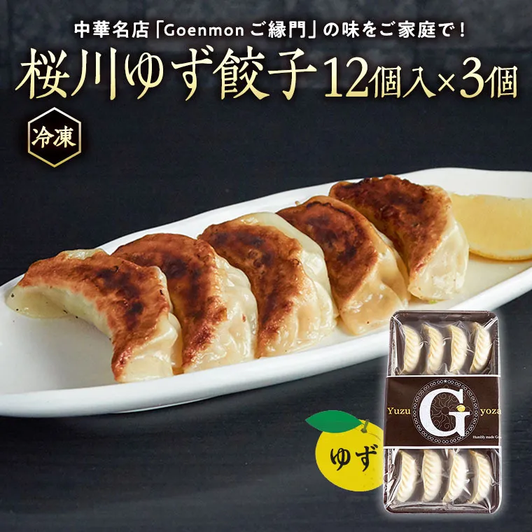 桜川 ゆず餃子  本格 中華 冷凍 餃子 オリジナル ギョウザ 焼餃子 セット お取り寄せ 手包み おつまみ おかず [BK005sa]
