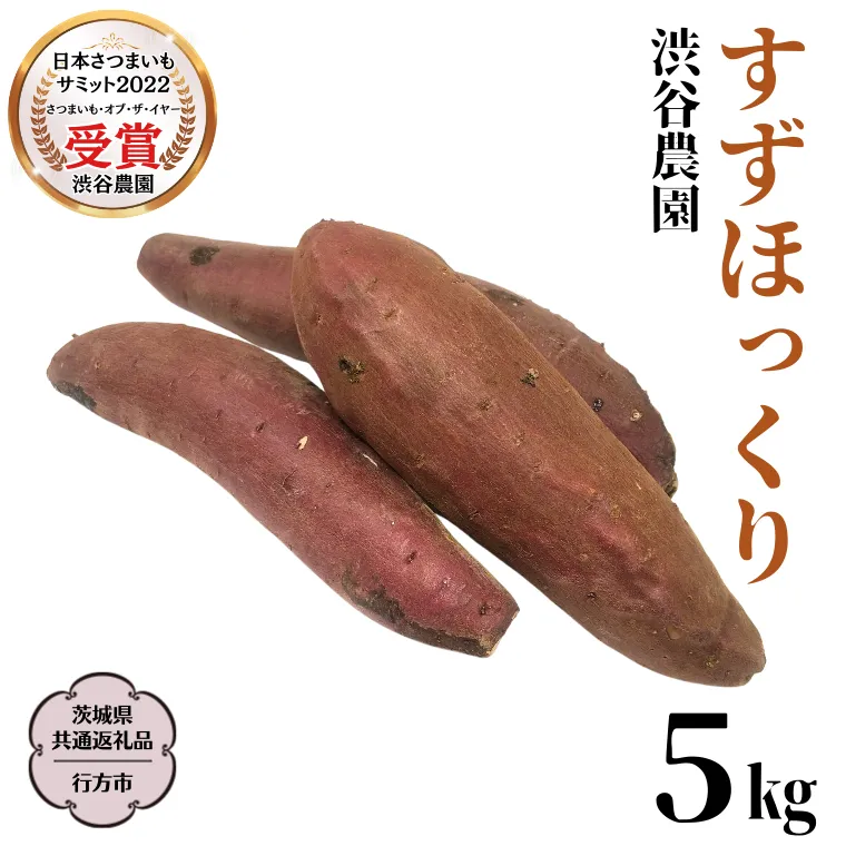 すずほっくり 約5kg 【茨城県共通返礼品／行方市】 渋谷農園 さつまいも  いも 芋 焼芋 [DT005sa]
