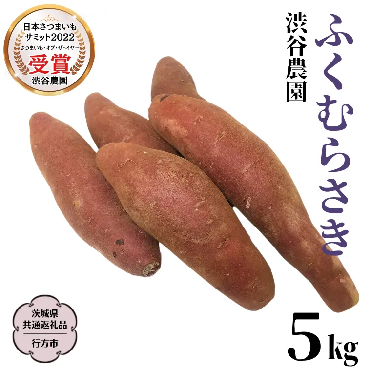 ふくむらさき 約5kg (茨城県共通返礼品／行方市) 2025年11月から発送開始 渋谷農園 さつまいも いも 芋 焼き芋 [DT003sa]