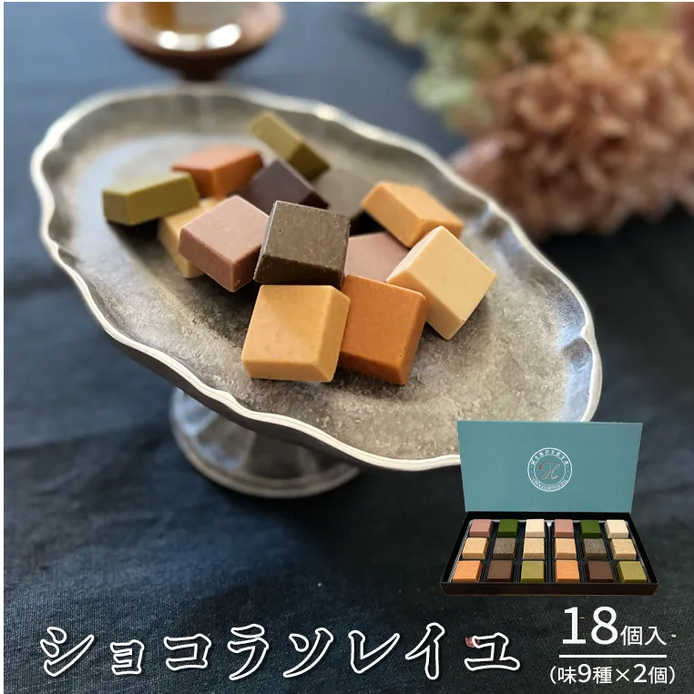 【令和5年1月から発送開始】 ショコラソレイユ 18個入 （味9種×2個） チョコレート チョコ スイーツ デザート 高級 ギフト 贈り物 お礼 プレゼント 手土産 お菓子 [DJ04-NT]