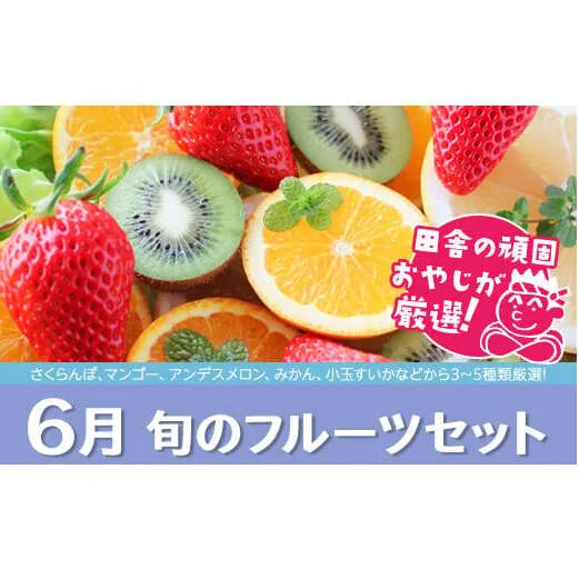 旬のフルーツセット 6月号 田舎の頑固おやじが厳選！ [BI22-NT]