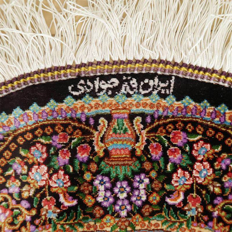 手織りペルシャ絨毯　美品　284×105 ラグカーペット シャハレババク 限定1品】 ペルシャ絨毯 シルク100％ 手織り ラグマット カーペット