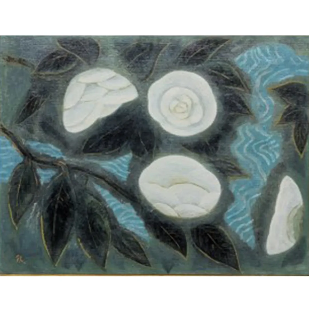 【 限定 1点 】 「 白椿 1 」 絵画 アート アトリエ 飛動庵 [BG38-NT]