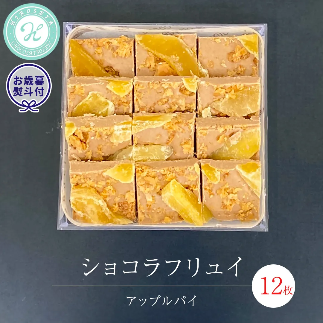 【 お歳暮 熨斗 付】 ショコラフリュイ アップルパイ 12枚 チョコレート チョコ スイーツ デザート 高級 ギフト 贈り物 お礼 プレゼント 手土産 お菓子 [DJ54-NT]