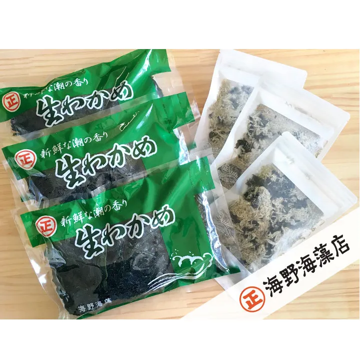 塩蔵わかめ 200g ×3パック 青のりとろろ 22g × 3パック セット 海野海藻店 国産 三陸産 わかめ 青さのり のり とろろ昆布 とろろ 昆布 海藻 茨城 大洗