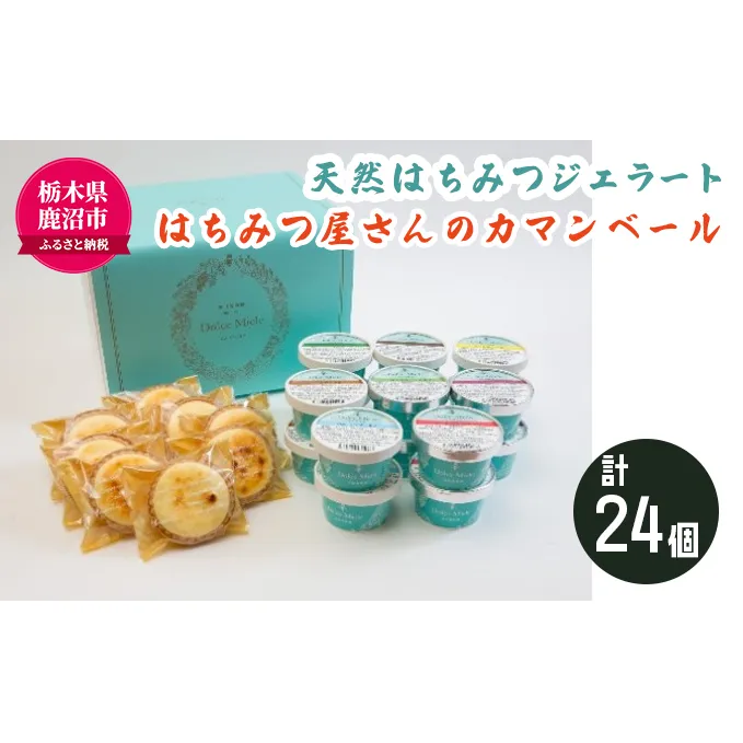 天然はちみつ ジェラート と はちみつ屋さん の カマンベール（ジェラート等24個） スイーツ お菓子 アイス シャーベット お菓子 ケーキ タルト ※北海道・沖縄・離島への配送不可