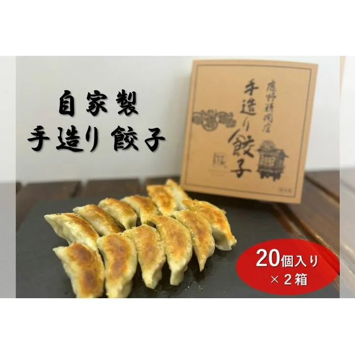 自家製 手造り 餃子 20個入り 2箱 ギョウザ 