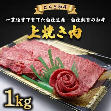 とちぎ和牛 上焼き肉用 1kg | 冷凍 牛肉 夕食 焼肉