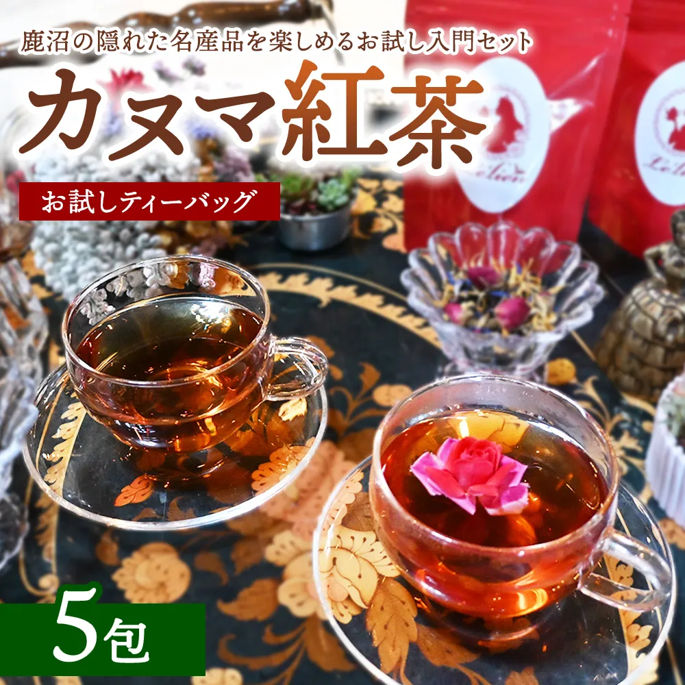 【幻の和紅茶】カヌマ紅茶 お試しティーバッグ 5包セット(3g×5包) | 和紅茶 紅茶 ティーパック 国産 茶 茶葉 リーフ 希少 プレゼント ギフト ご自宅用 家庭用 栃木県 鹿沼市 板荷