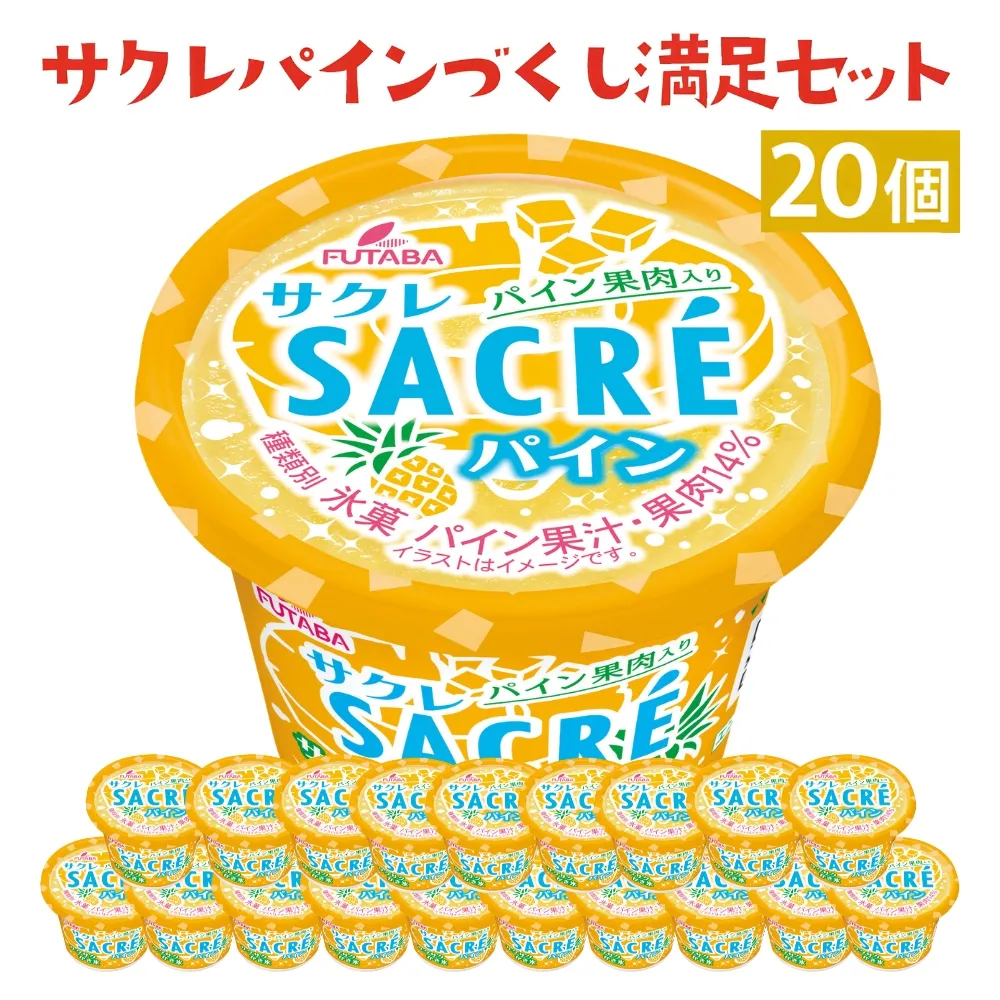 サクレパインづくし満足セット　20個｜アイス かき氷 シャーベット デザート　※着日指定不可　※離島への配送不可