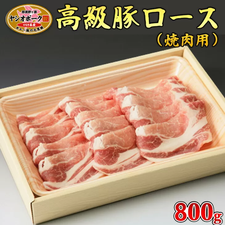 栃木県産枝肉熟成ヤシオポークロース焼肉用800ｇ入 肉 豚肉 豚ロース 焼肉 グルメ 栃木県 送料無料※着日指定不可