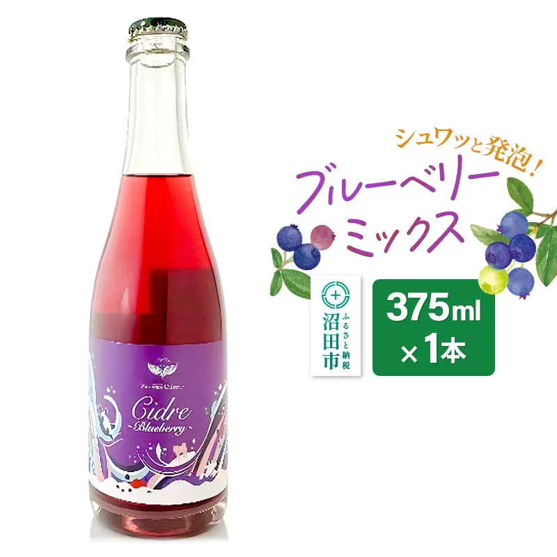 ブルーベリー ミックス 375ml×1本 Fukiware Cidrerie