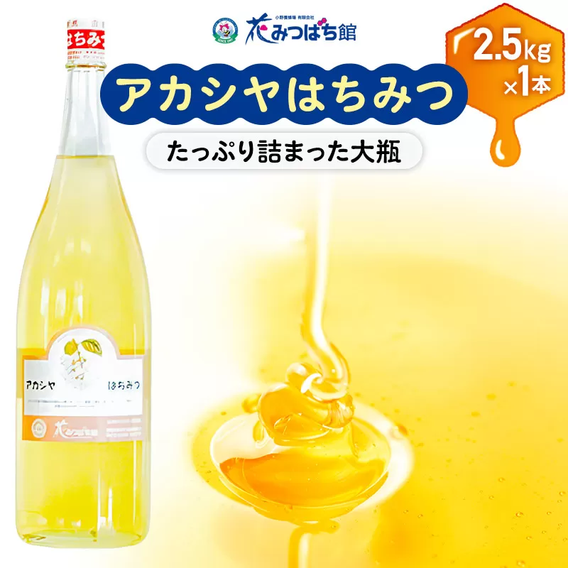 アカシヤはちみつ 2500g 花みつばち館 群馬県沼田市