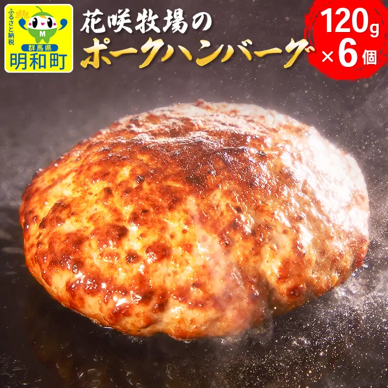 花咲牧場のポークハンバーグ　120g×6個