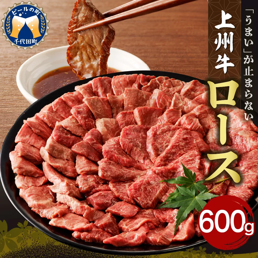 牛肉 ロース 【上州牛】 600g  群馬 県 千代田町