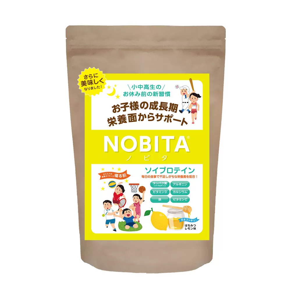 NOBITA(ノビタ)ソイプロテイン はちみつレモン味 / 栄養素 飲みやすい 手軽 埼玉県