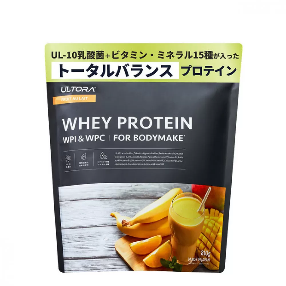 ULTORA ホエイダイエットプロテイン 810g フルーツオレ風味（リニューアル）