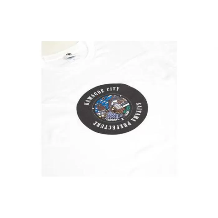 川越市 マンホールTシャツ（白・XLサイズ） ／ ファッション 服 埼玉県