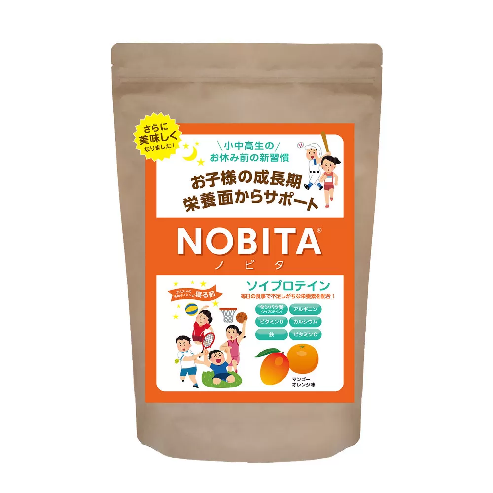 NOBITA(ノビタ)ソイプロテイン マンゴーオレンジ味 / 栄養素 飲みやすい 手軽 埼玉県