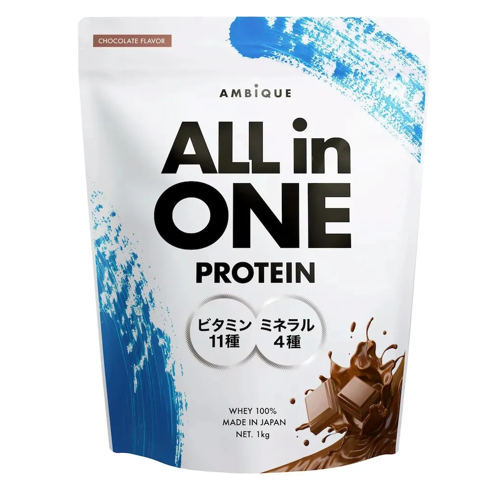 【チョコレート風味】AMBiQUE オールインワンプロテイン(1kg×12袋)