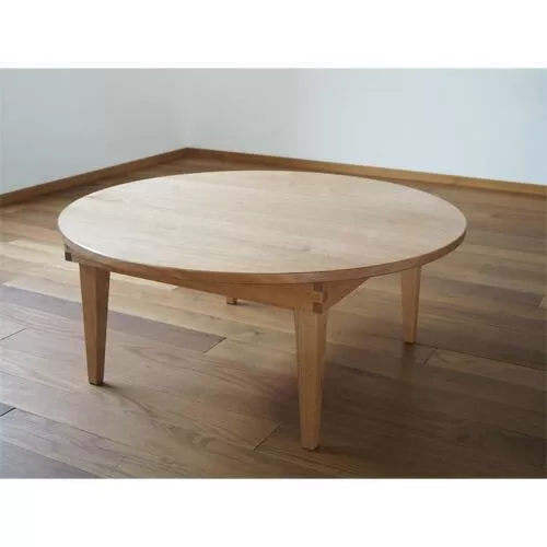 胡桃のちゃぶ台 直径76cm ／ ローテーブル 国産材 折り畳み【UMEBACHI FURNITURE】