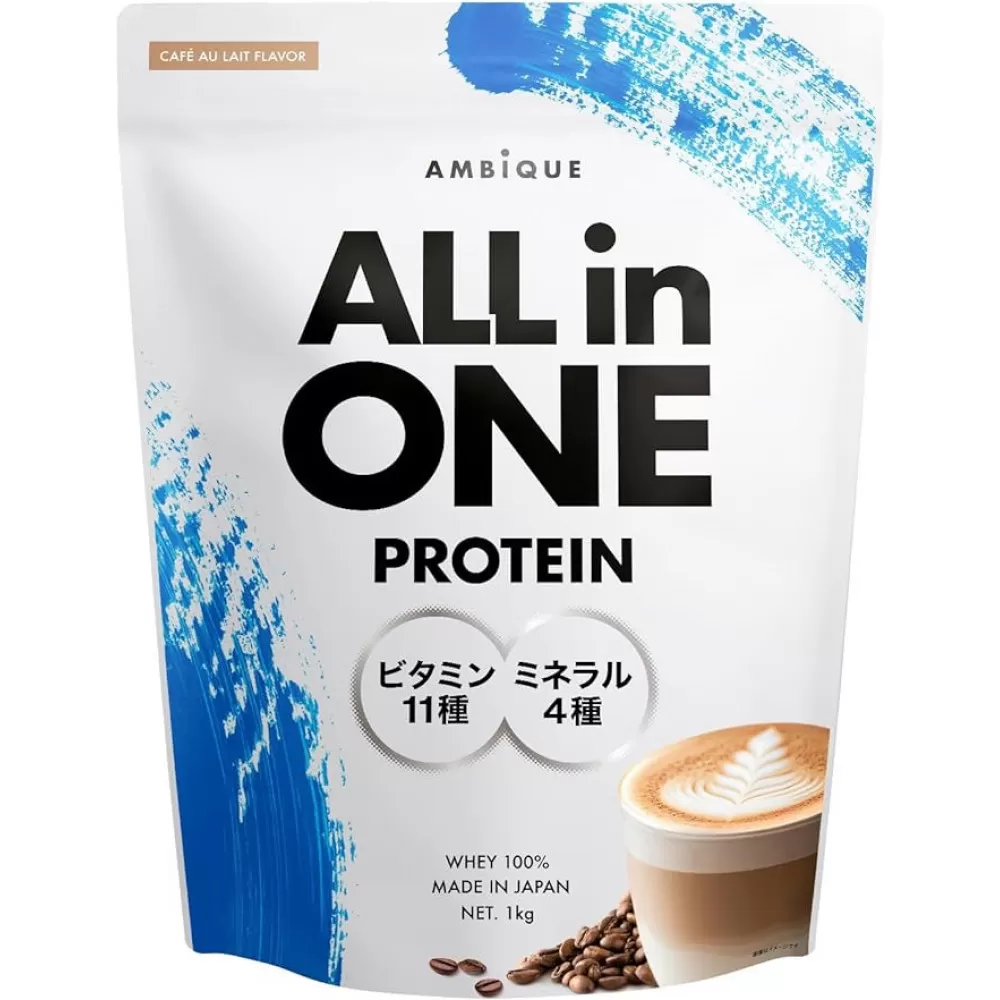 【カフェオレ風味】AMBiQUE オールインワンプロテイン （1kg）