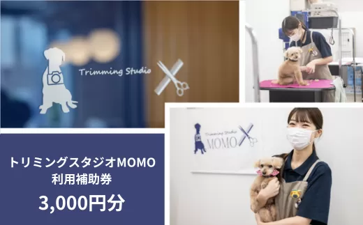 トリミング＆写真撮影利用補助券　3000円分【 犬 猫 ドッグ キャット ねこちゃん わんちゃん ワンちゃん ペットトリミング チケット 】