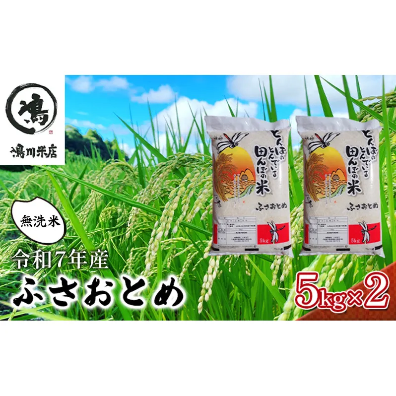 新米　令和7年 ふさおとめ　乾式無洗米　10kg（5kg×2）【 お米 精米 大粒 粘り気 ファン 】 千葉県