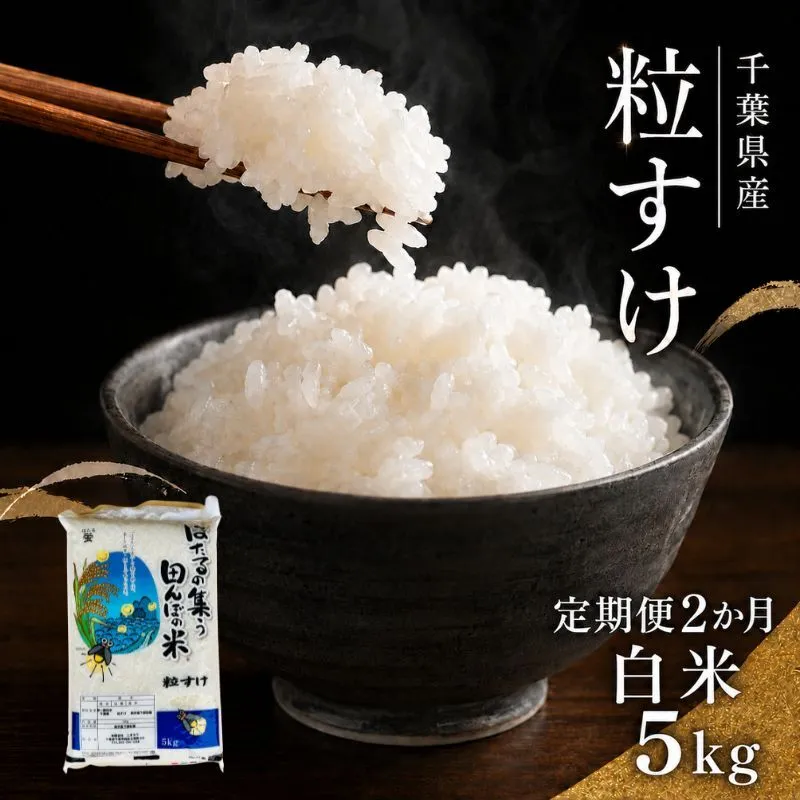 令和7年産 粒すけ 定期便2か月　白米　5kg お米 