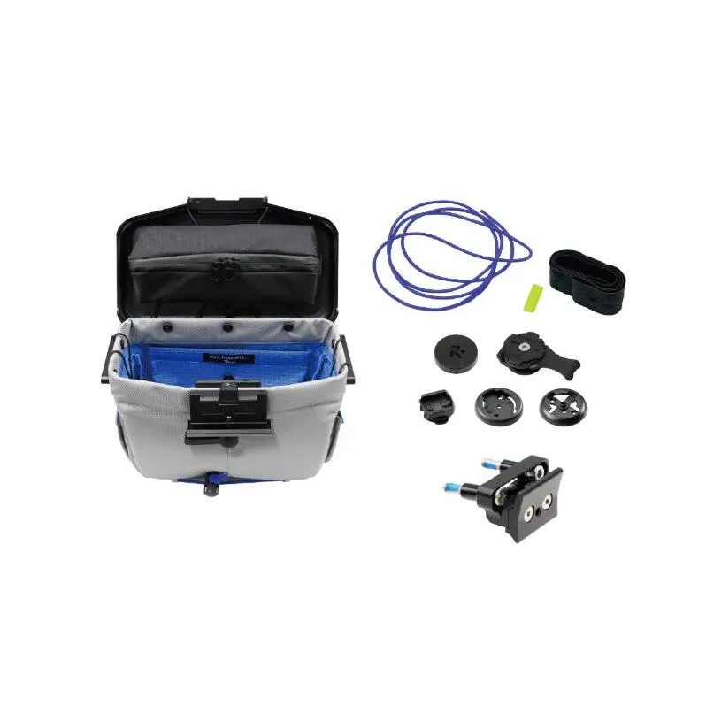 [レックマウントプラス] ライドオンバッグ (グレー)+ステムボルト専用ベースマウント【R+Bag-GRAY-BOLT】「Ride On Bag とベースマウント(R+B-BOLT)のセット品」