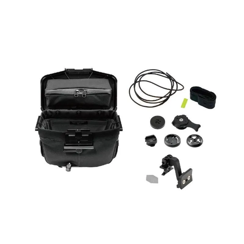 [レックマウントプラス] ライドオンバッグ (ブラック)+ブロンプトン専用ベースマウント【R+Bag-BK-BROMPTON】「Ride On Bag とベースマウント(R+B-BROMPTON)のセット品」